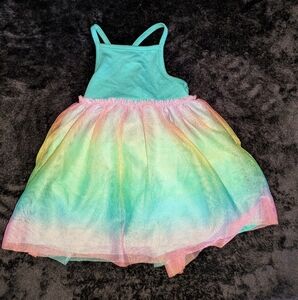 Rainbow Tulle Dress Bathing Suit